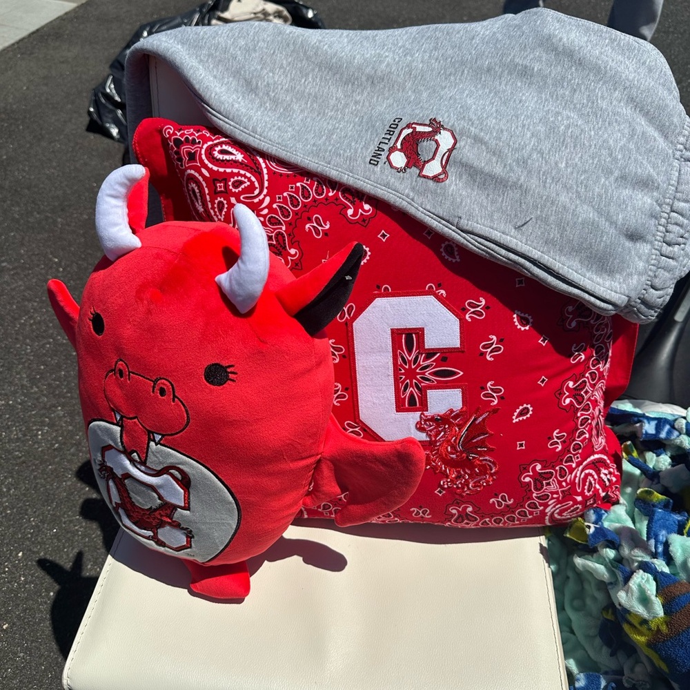 Red and Gray Sports Bags Accessories